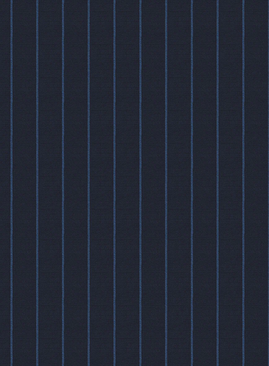 Napolean Eloyi Stripe Blue Wool Jacket - Image 3