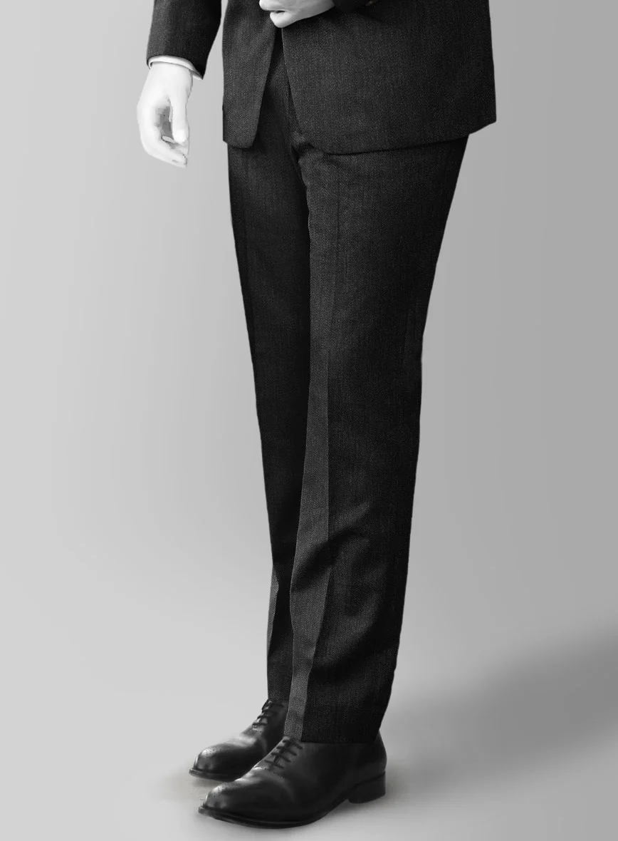 Napolean English Dark Charcoal Wool Pants - Image 2