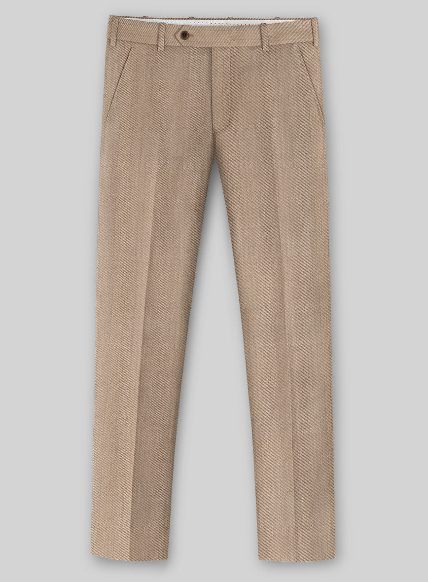 Napolean English Twill Light Brown Wool Pants - Image 2