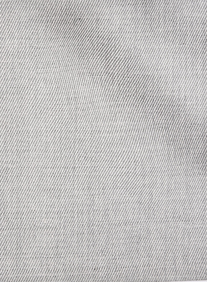 Napolean English Twill Light Gray Wool Jacket - Image 3