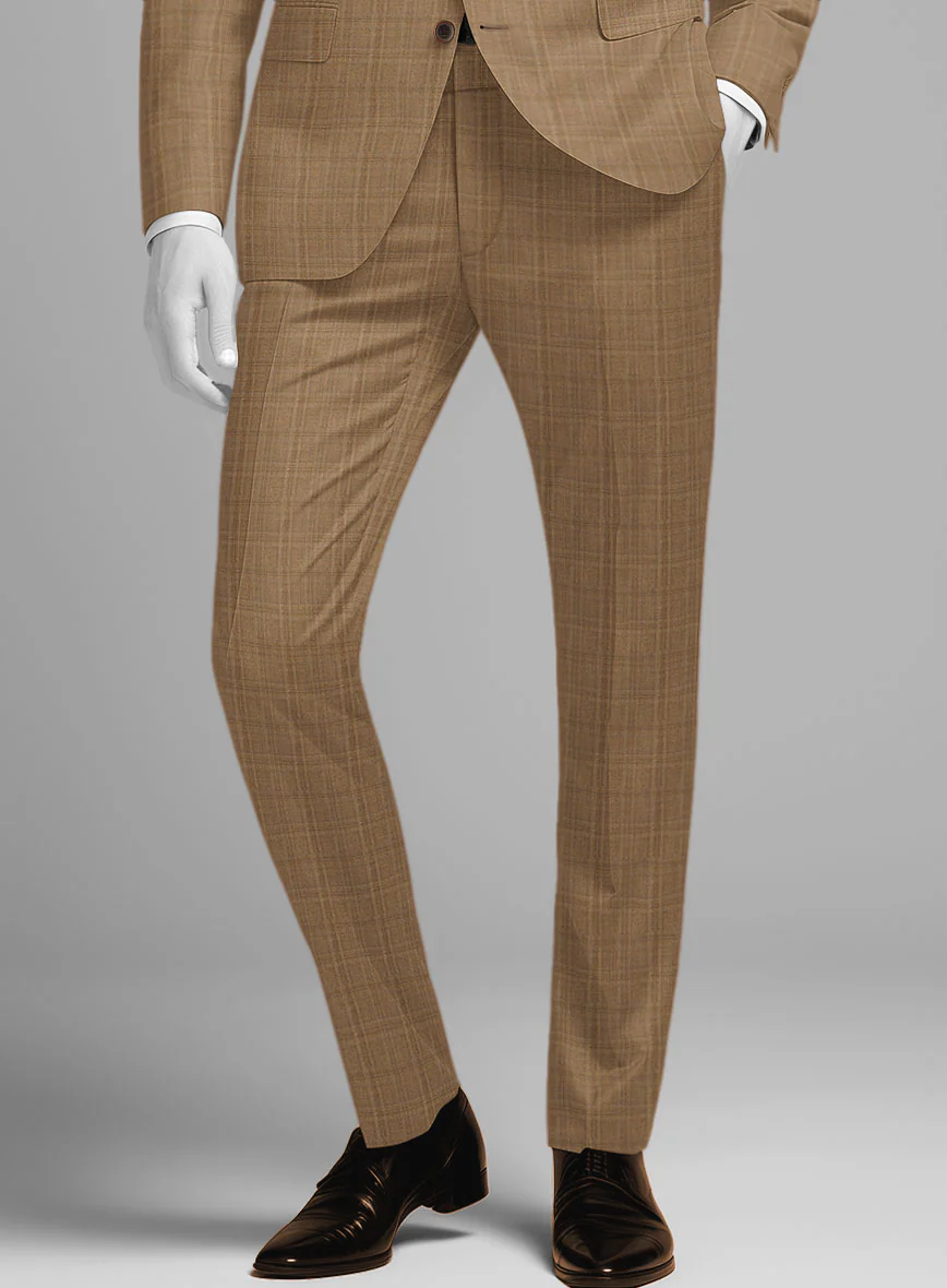 Napolean Gisde Glen Brown Wool Suit - Image 5