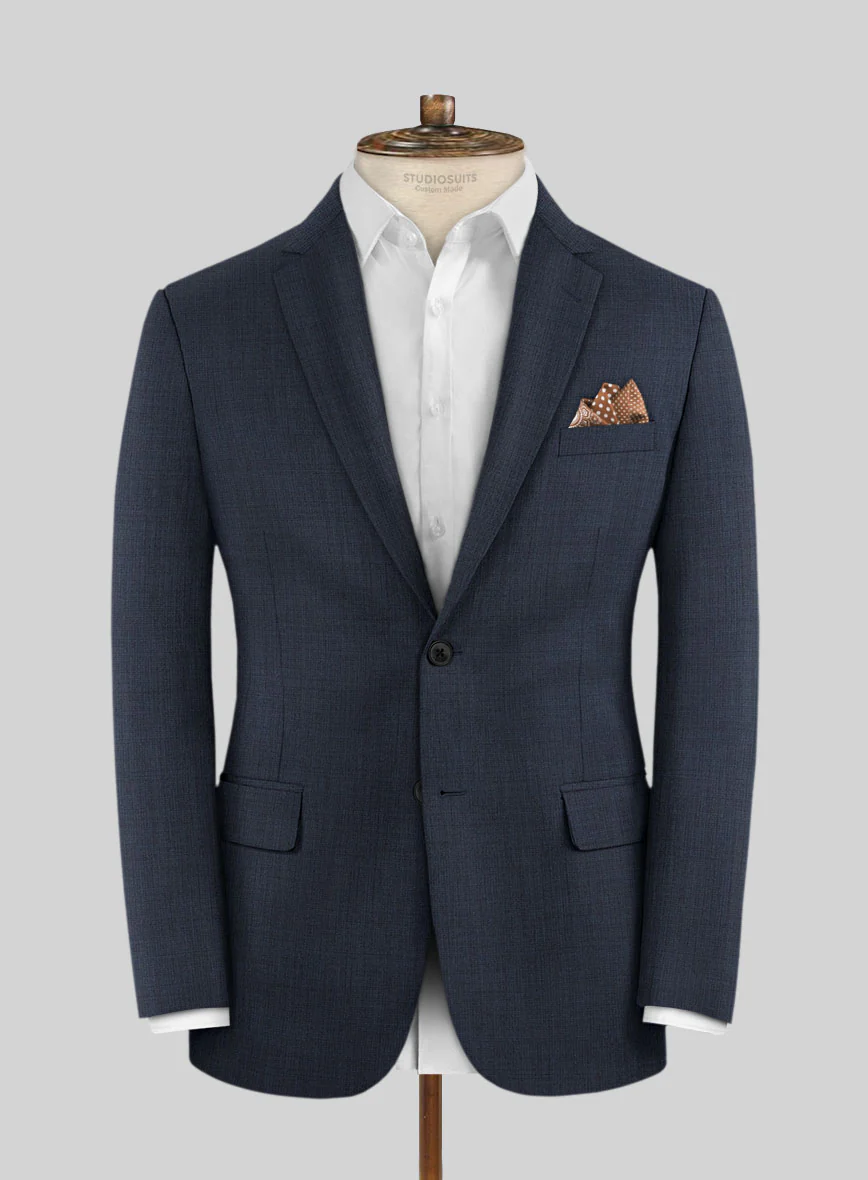 Napolean Highball Blue Wool Suit - Image 3