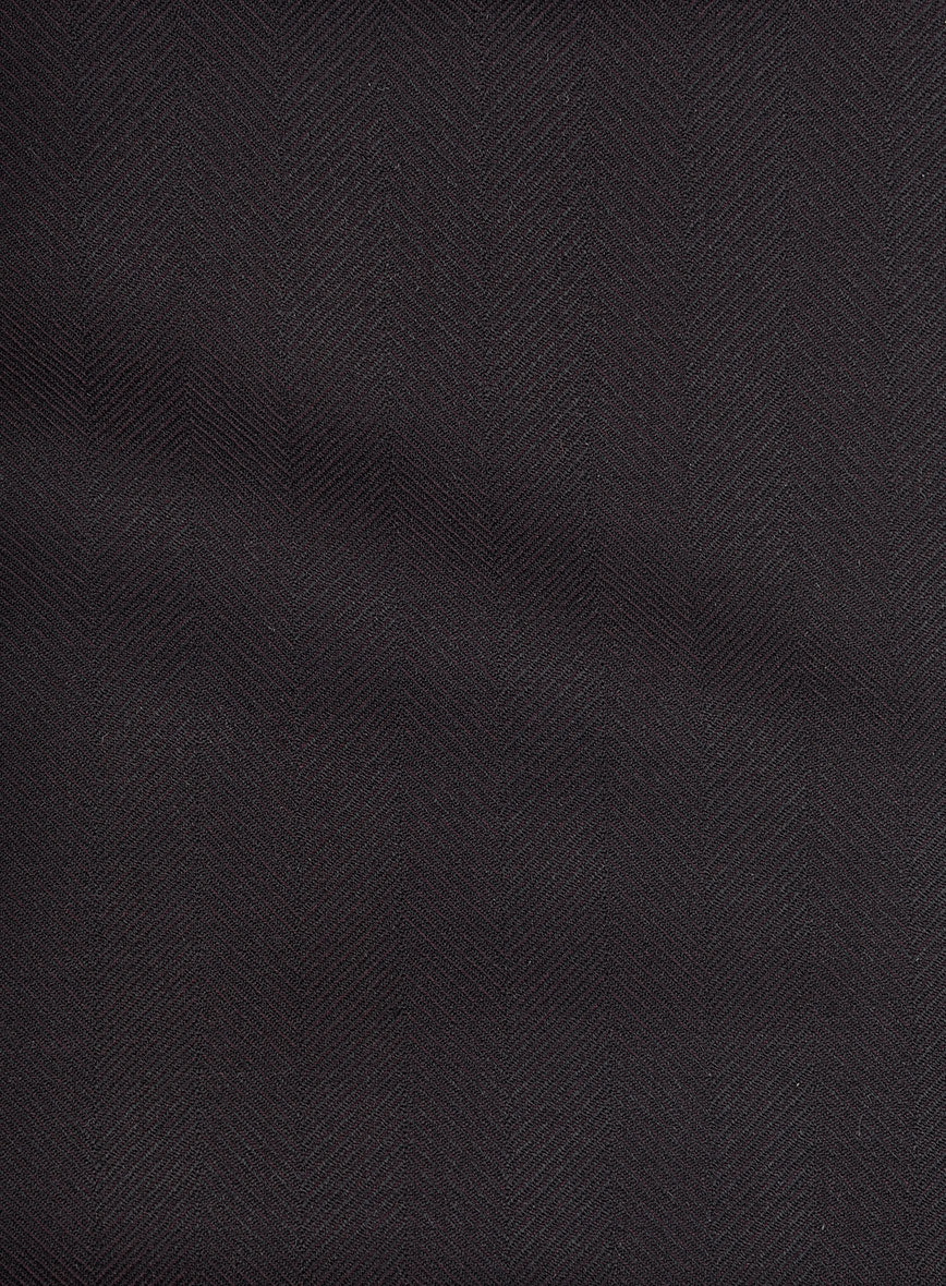 Napolean Imperial Brown Herringbone Wool Jacket - Image 3