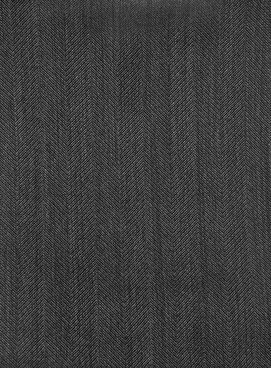 Napolean Imperial Gray Herringbone Wool Jacket - Image 3