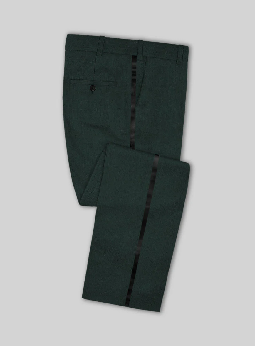 Napolean Intense Green Wool Tuxedo Suit - Image 3