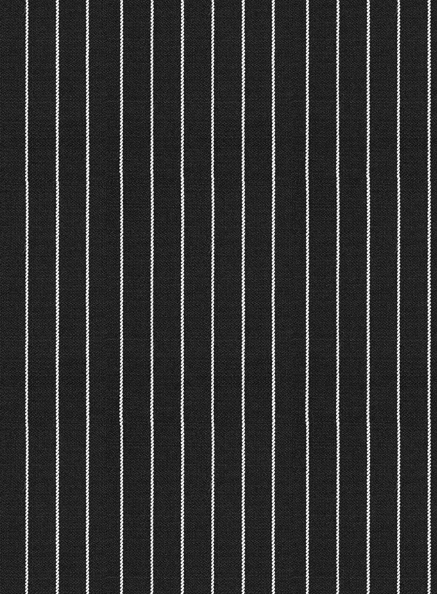 Napolean Isaura Stripe Black Wool Pants - Image 3