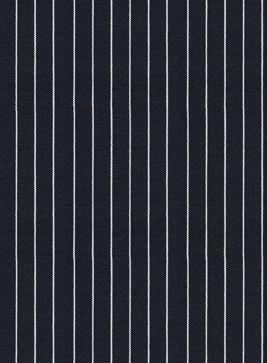 Napolean Isaura Stripe Blue Wool Jacket - Image 3