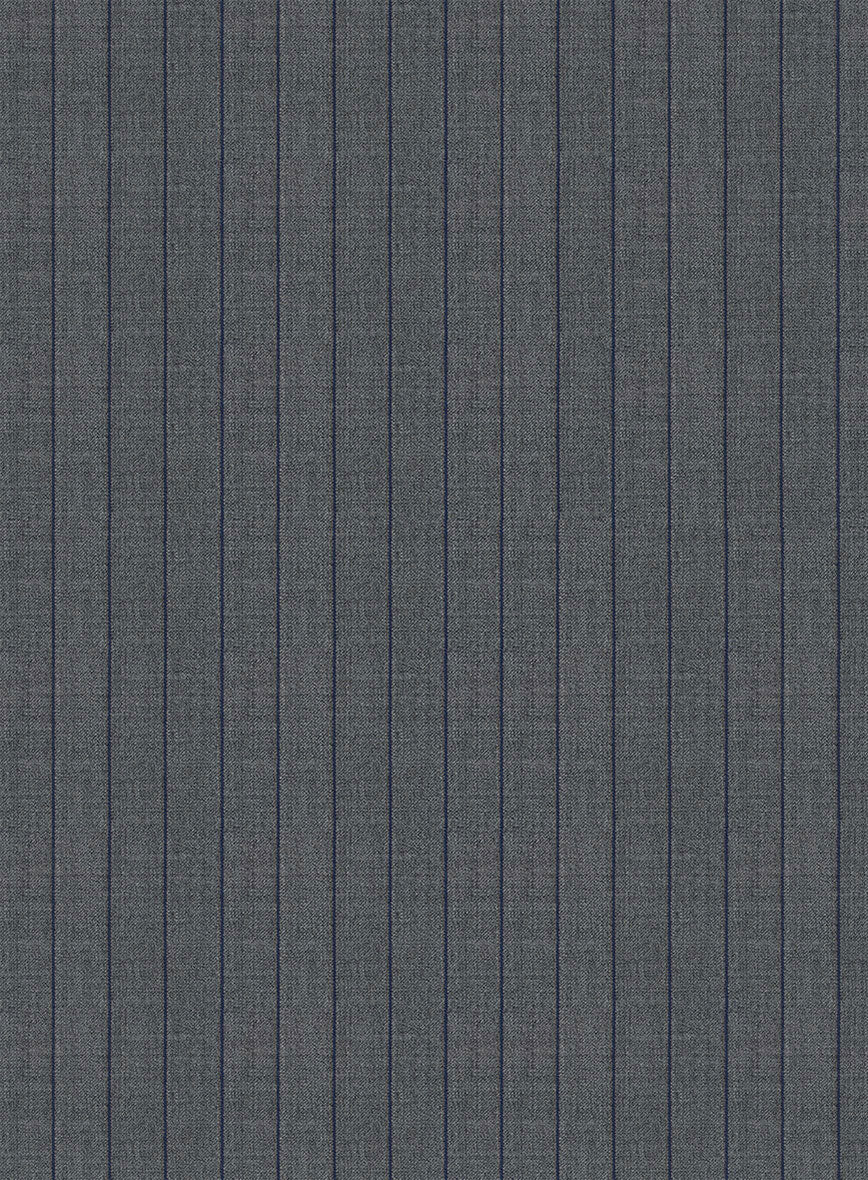 Napolean Kara Stripe Gray Wool Suit - Image 5