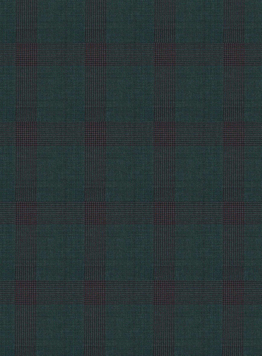 Napolean Knight Green Check Wool Pants - Image 3
