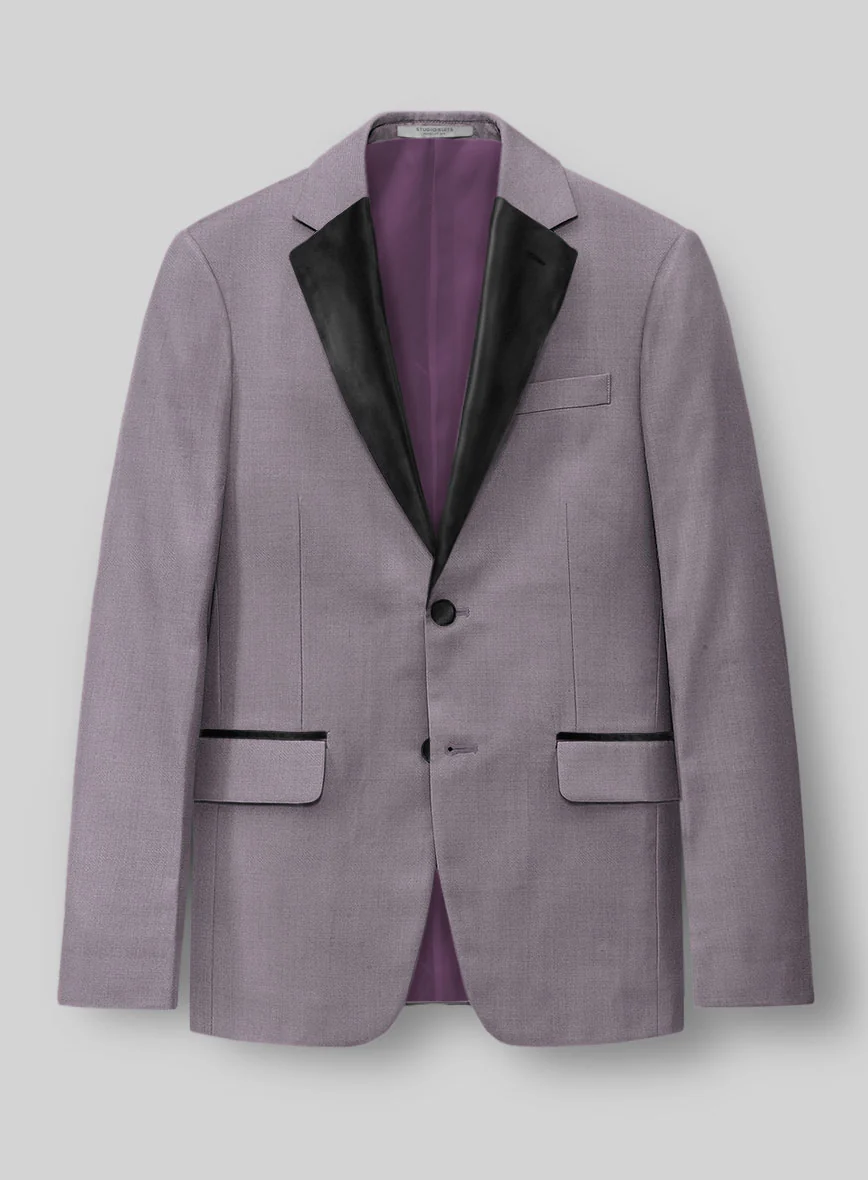 Napolean Wool Lavender Tuxedo Suit - Image 4