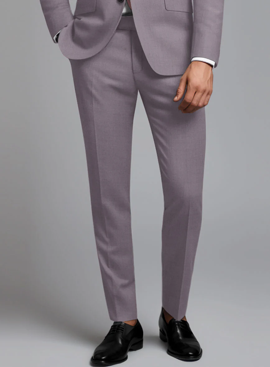 Napolean Wool Lavender Tuxedo Suit - Image 5