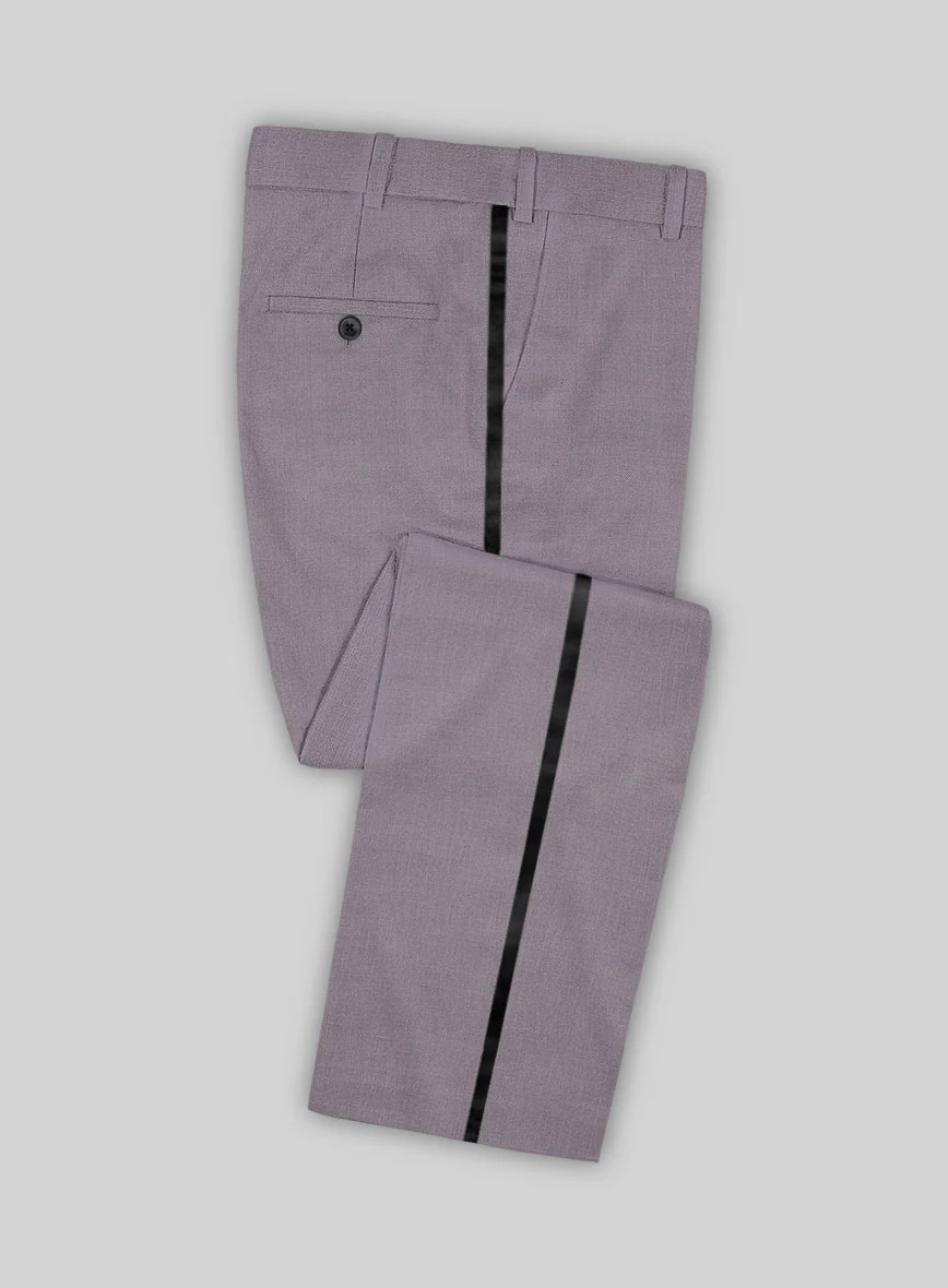 Napolean Wool Lavender Tuxedo Suit - Image 6