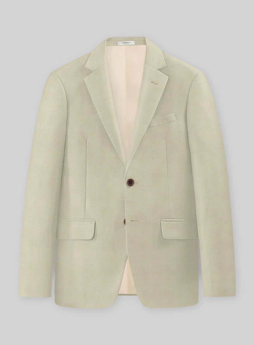 Napolean Light Beige Wool Suit - Image 3