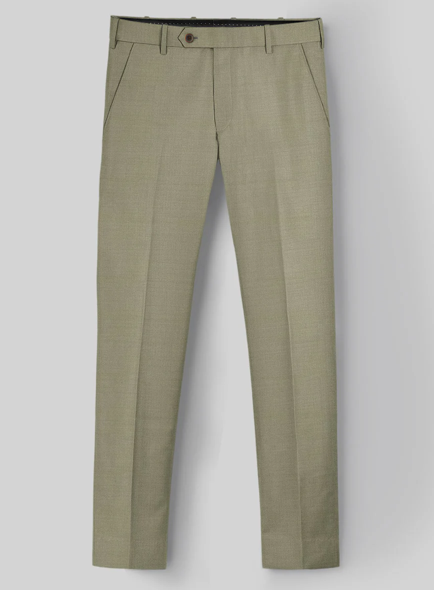 Napolean Light Khaki Wool Pants - Image 2