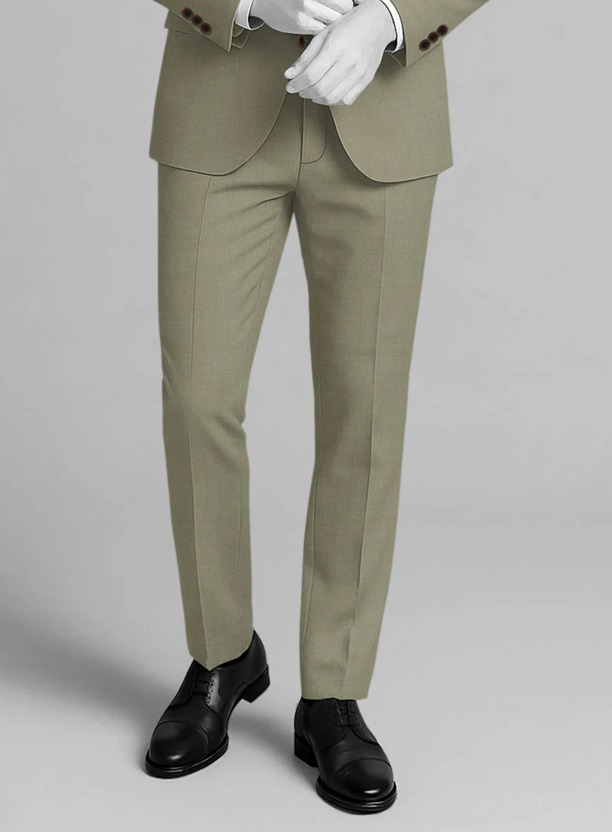 Napolean Light Khaki Wool Suit - Image 6