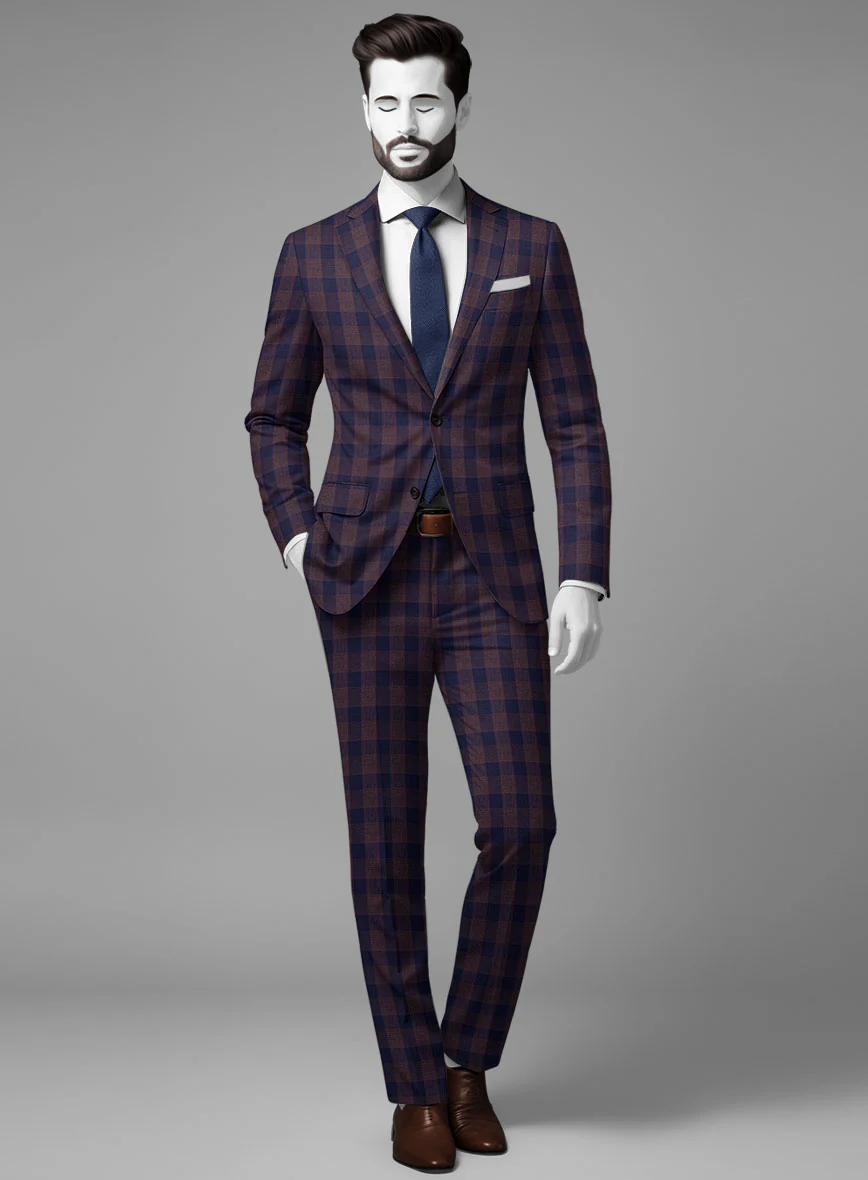 Napolean Lola Blue Wool Suit
