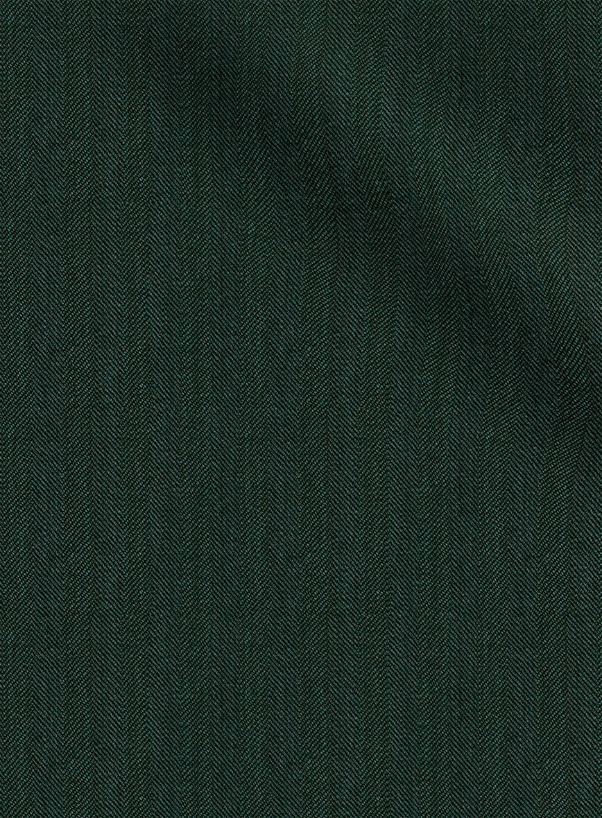 Napolean Lurvani Herringbone Green Wool Jacket - Image 3