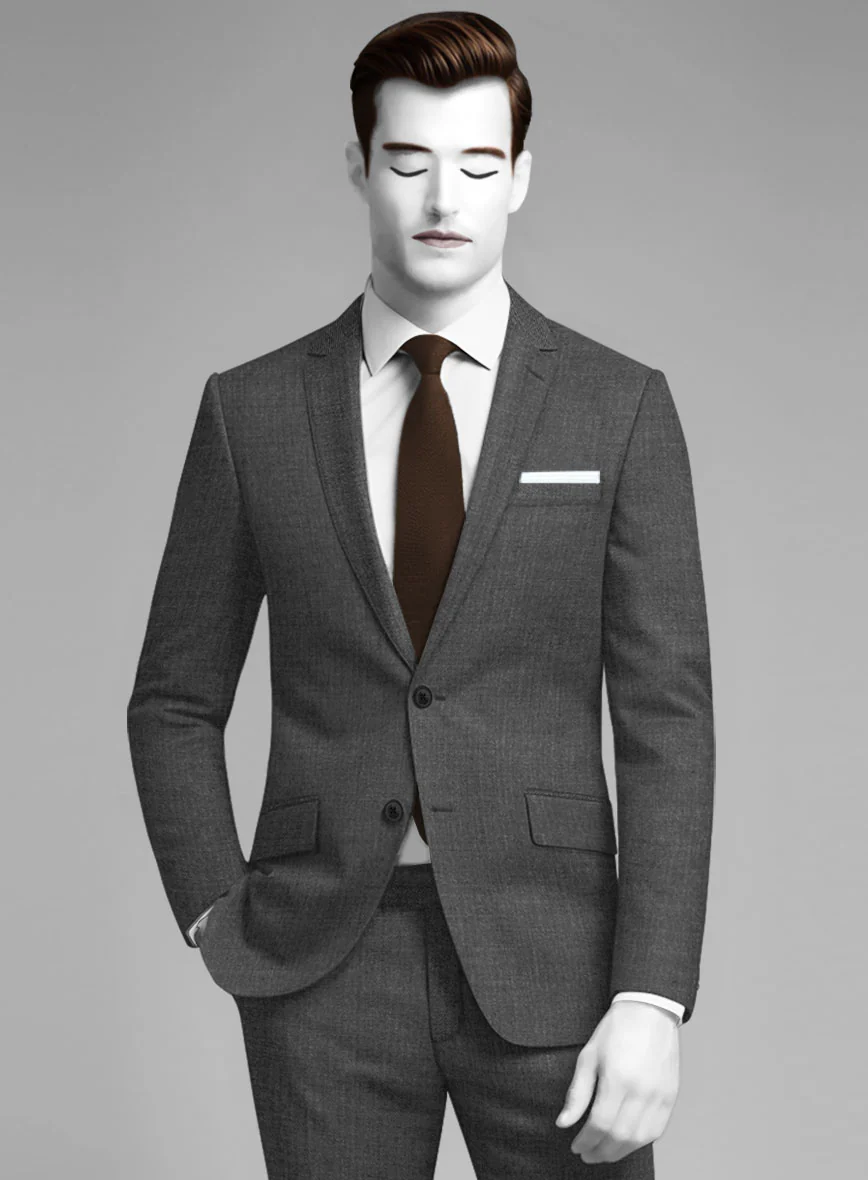 Napolean Mid Charcoal Wool Jacket - Image 2
