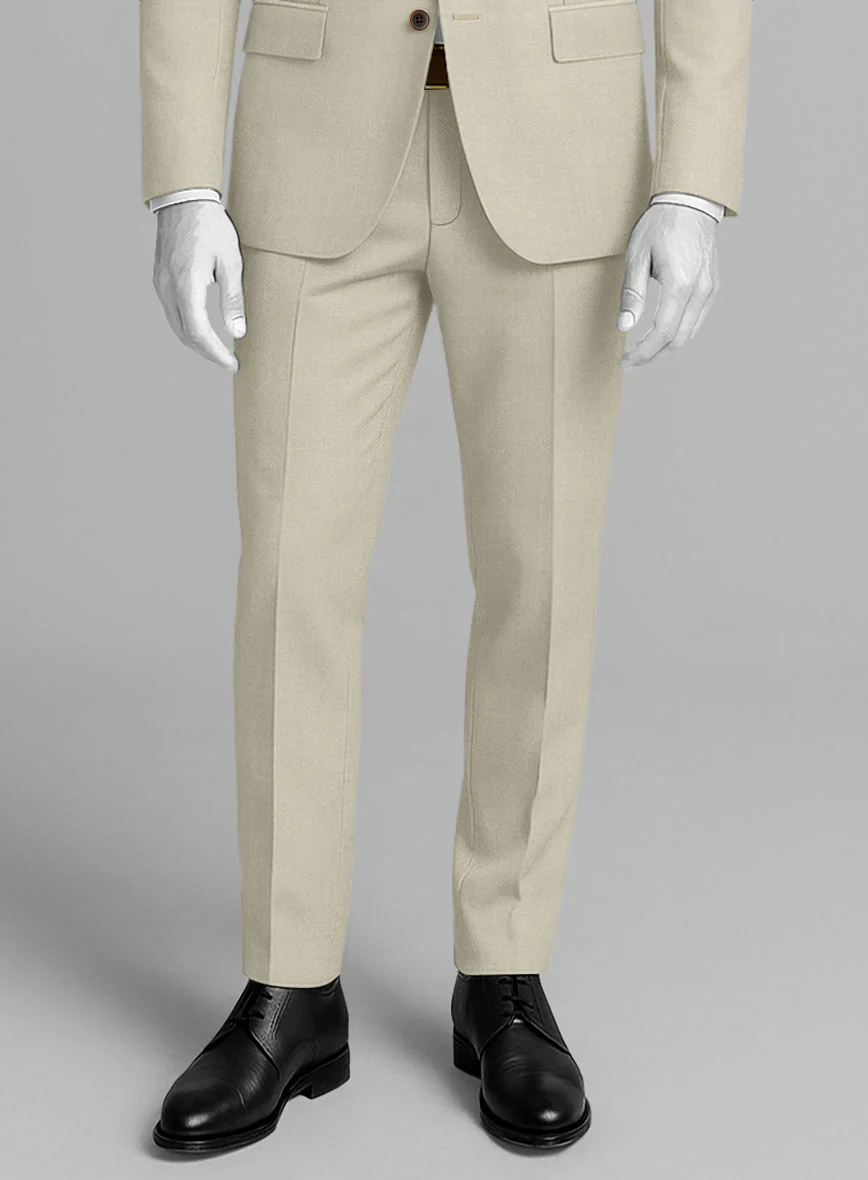 Napolean Muted Khaki Wool Pants