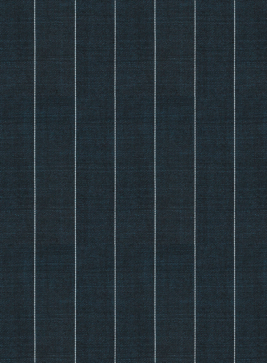 Napolean Oresto Stripe Dark Blue Wool Jacket - Image 3