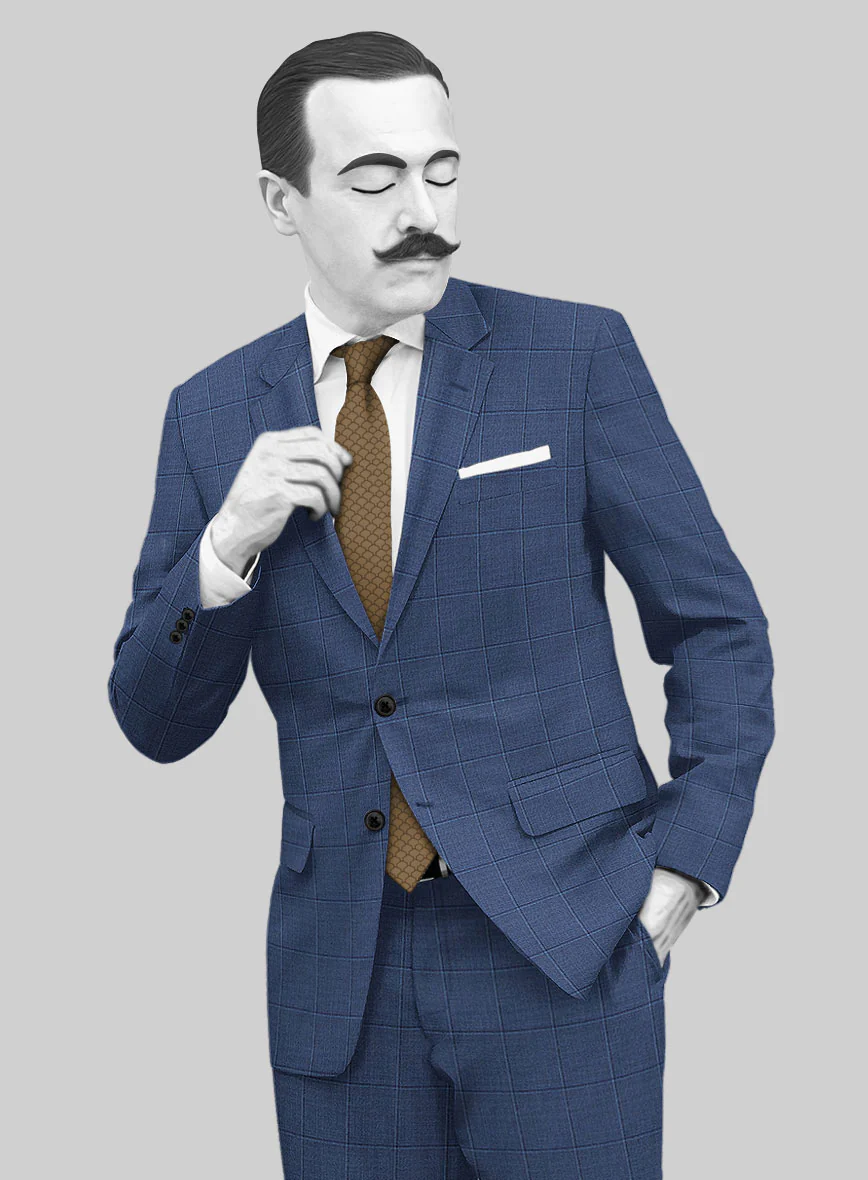 Napolean Pane Blue Wool Jacket - Image 2