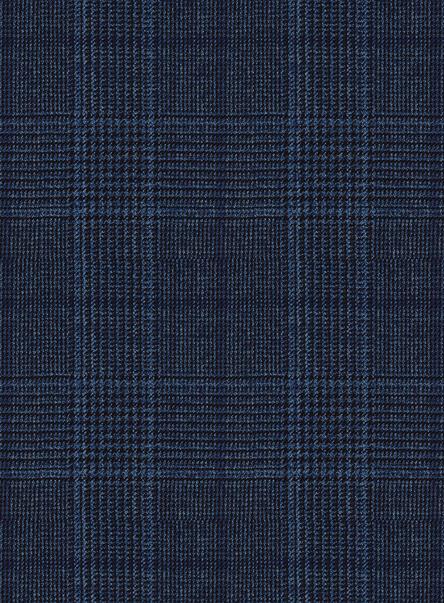 Napolean Porter Prince of Wales Blue Wool Jacket - Image 3
