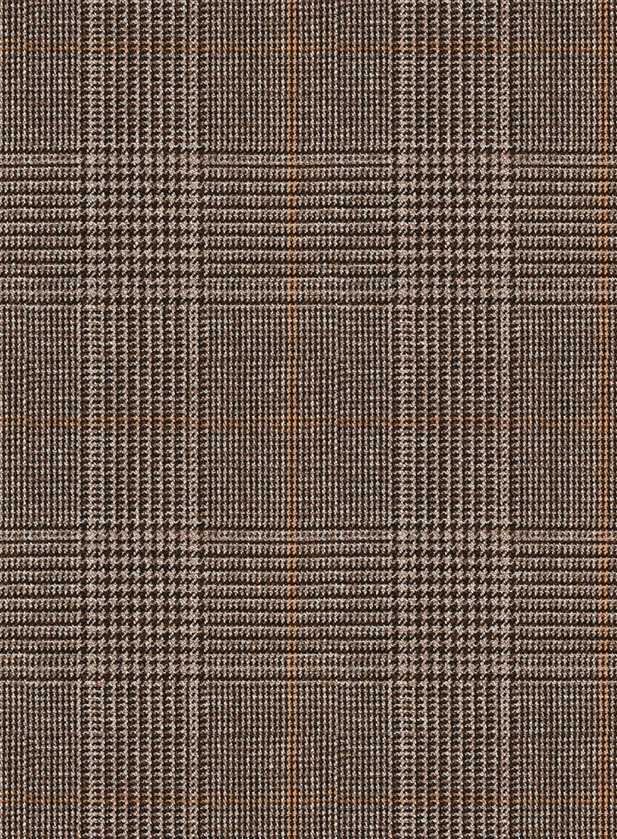 Napolean Porter Prince Of Wales Brown Wool Suit - Image 7