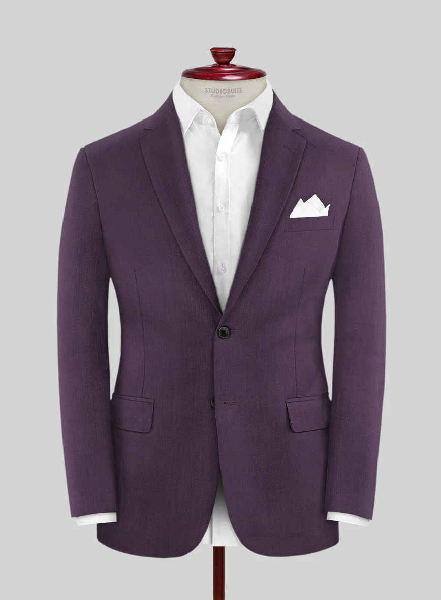 Napolean Purple Wool Suit - Image 4