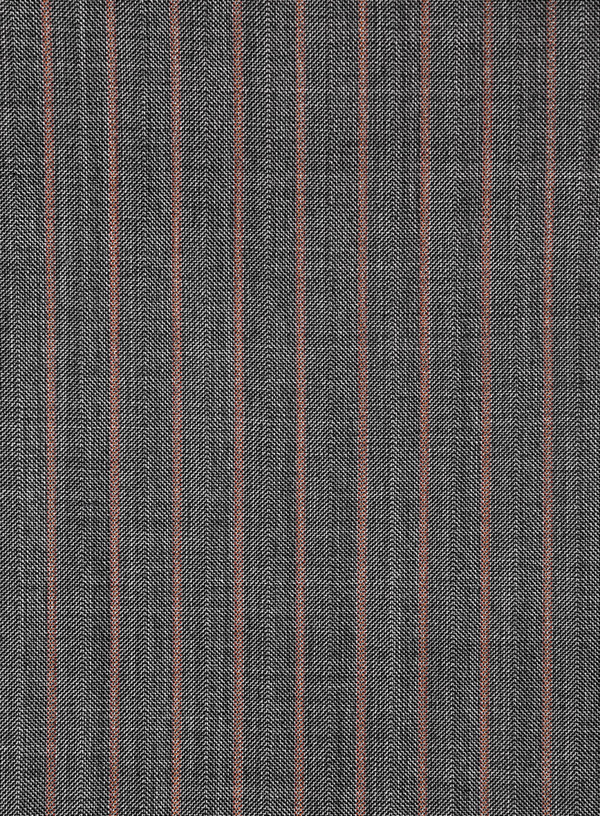 Napolean Raffa Stripe Ash Wool Suit - Image 7
