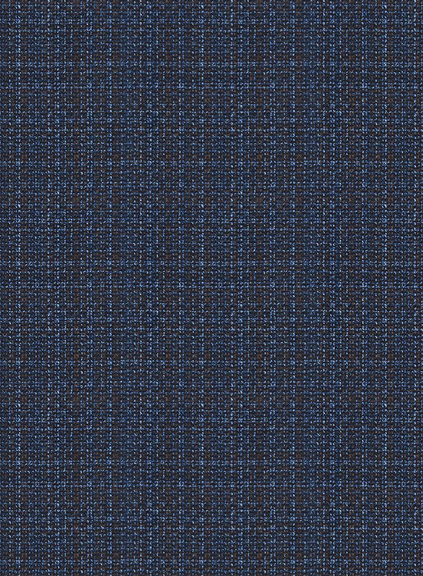 Napolean Retro Blue Wool Pants - Image 3