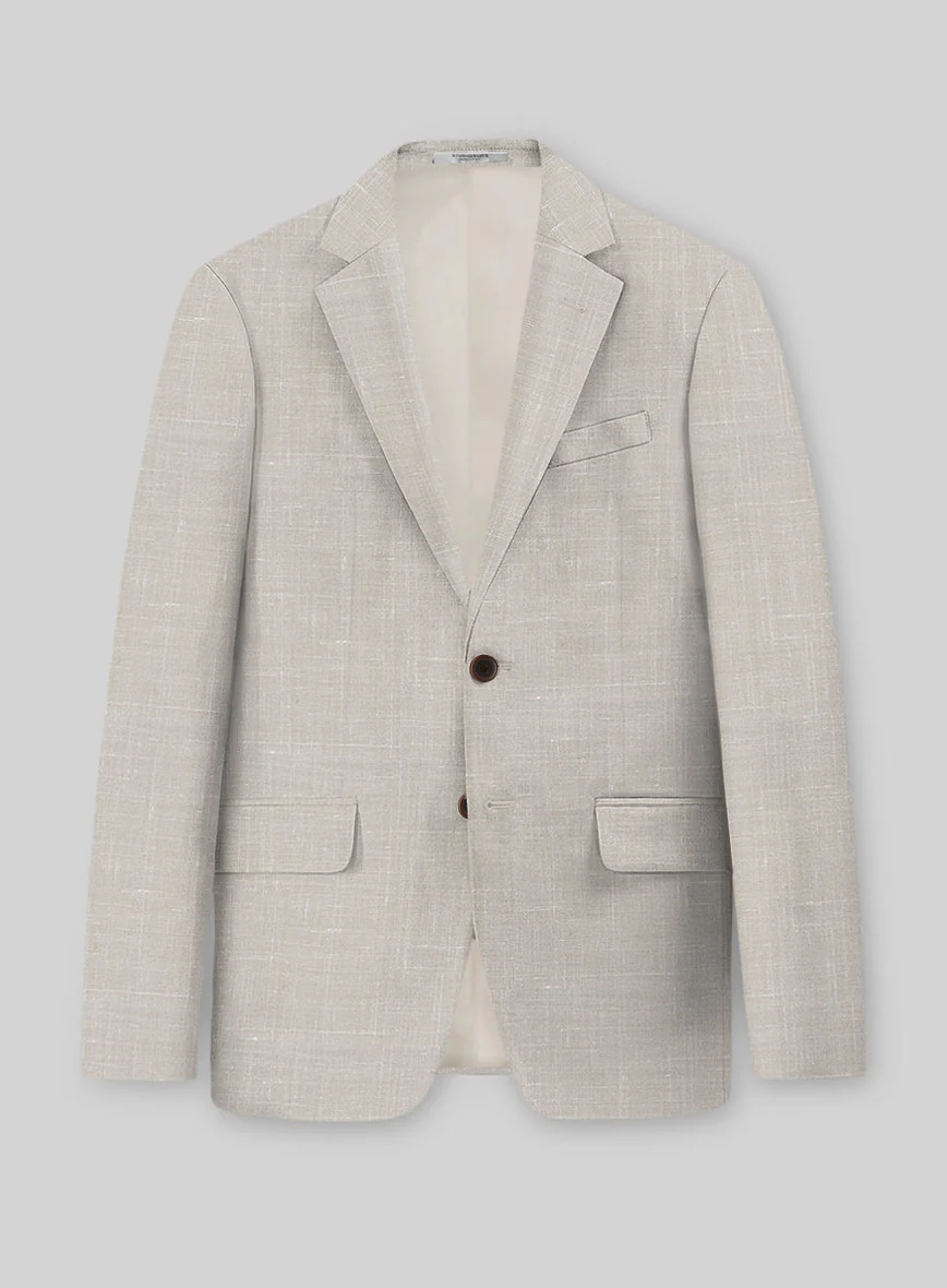 Napolean Ricci Muted Beige Wool Jacket