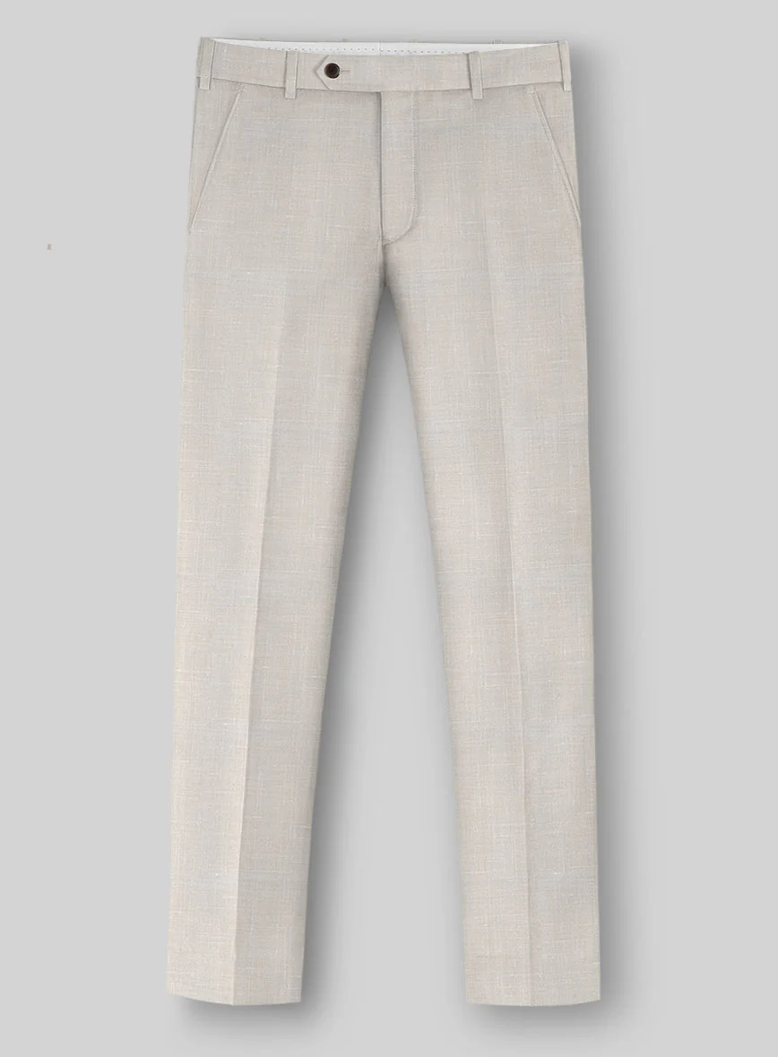 Napolean Ricci Muted Beige Wool Suit - Image 5