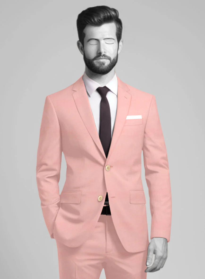 Napolean Runway Pink Wool Suit - Image 3