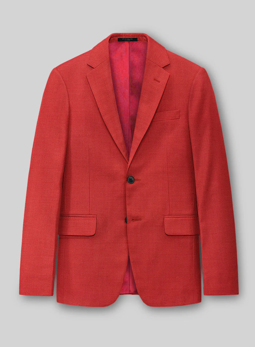 Napolean Sangue Red Wool Jacket