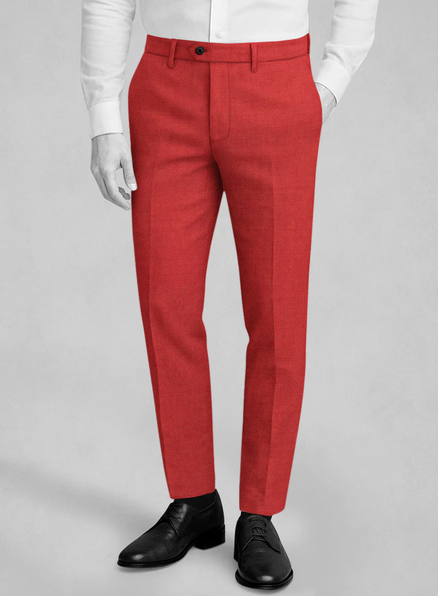 Napolean Sangue Red Wool Pants