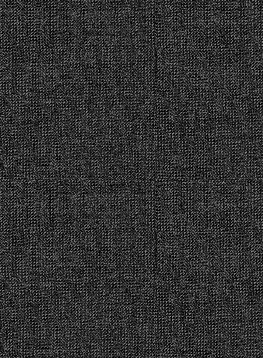 Napolean Sharkskin Charcoal Wool Suit - Image 7