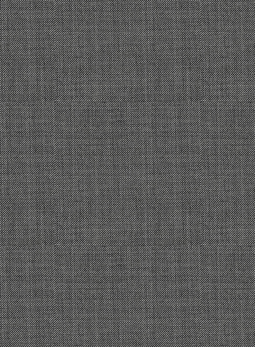 Napolean Sharkskin Gray Wool Double Breasted Jacket - Image 2