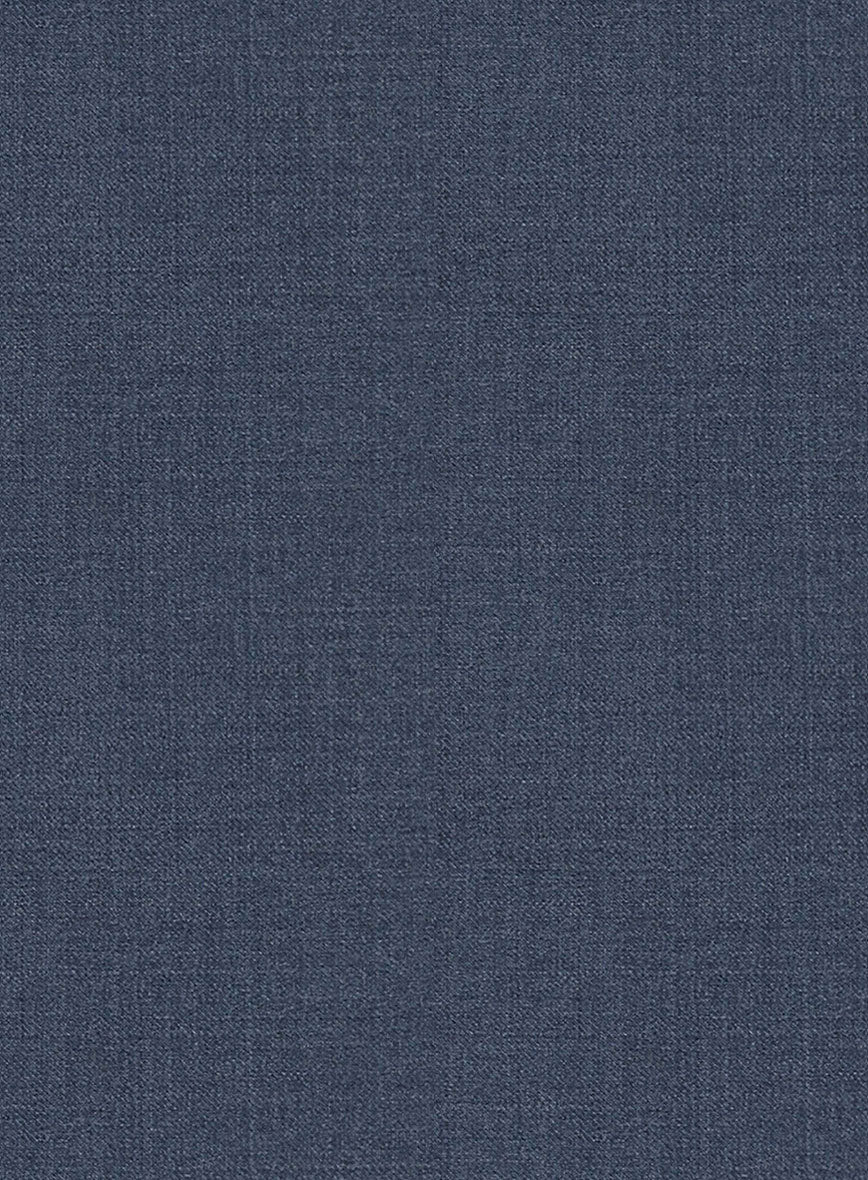 Napolean Slate Blue Wool Double Breasted Jacket - Image 2