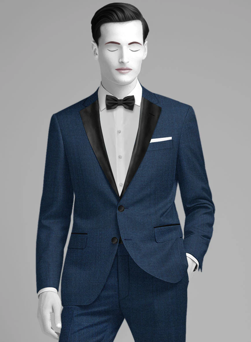 Napolean Spring Royal Blue Wool Tuxedo Jacket - Image 2