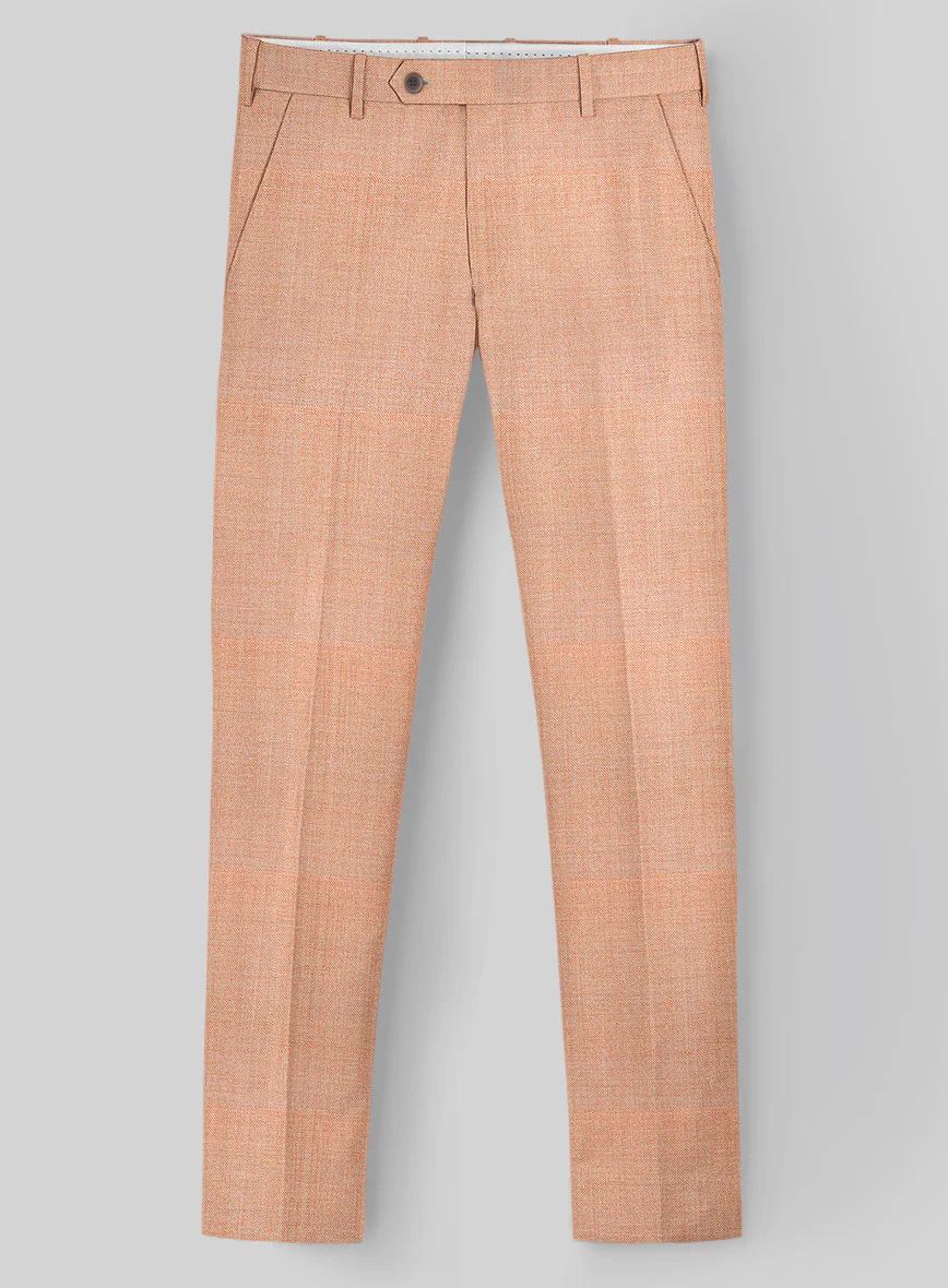 Napolean Spring Salmon Pink Wool Pants