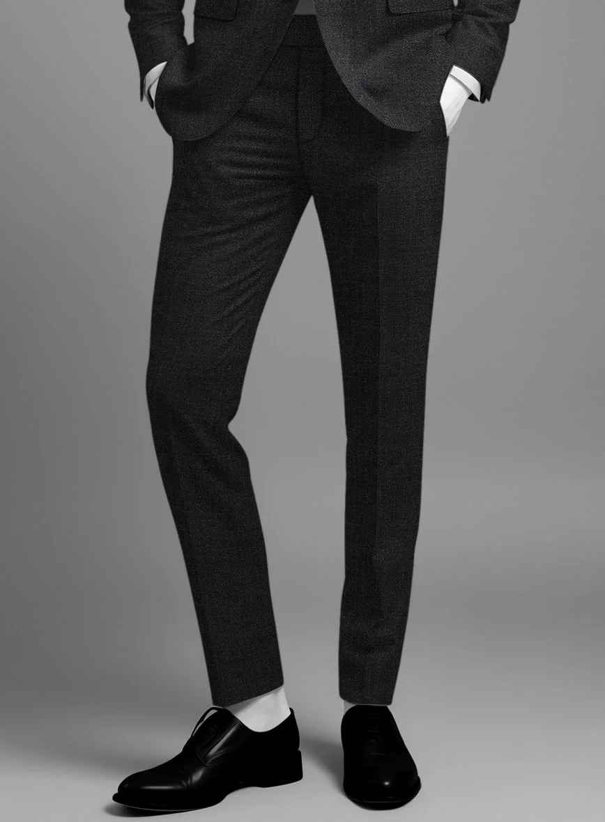 Napolean Stone Black Wool Suit - Image 5