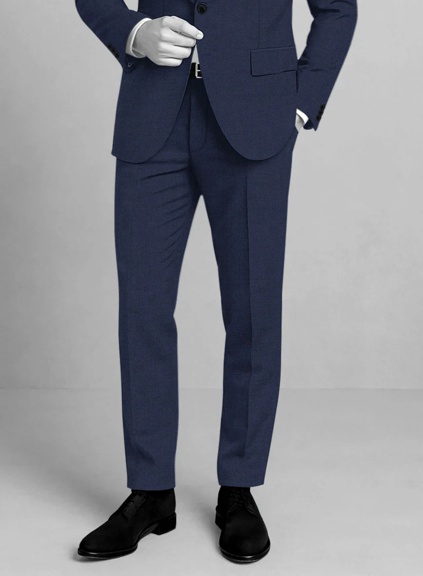 Napolean Stretch Blue Wool Suit - Image 7