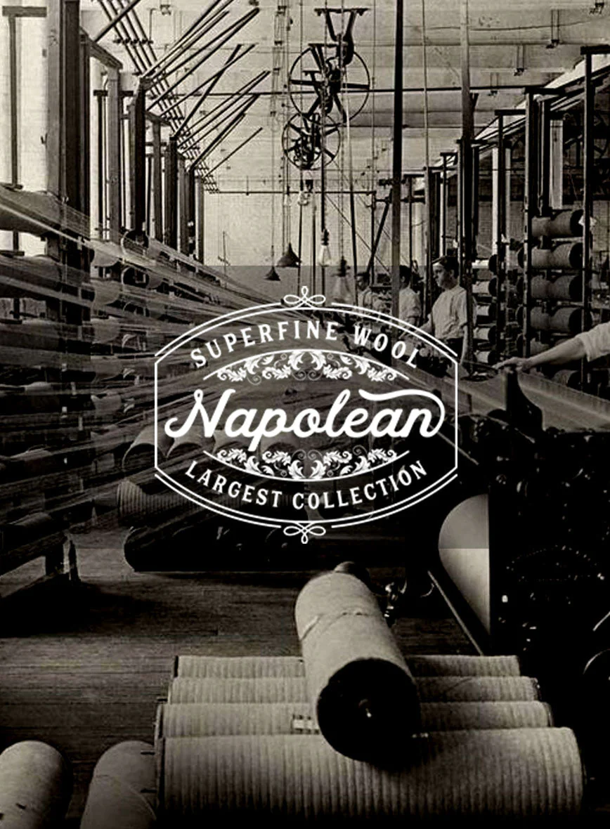 Napolean Stretch Ivory Wool Tuxedo Suit - Image 5