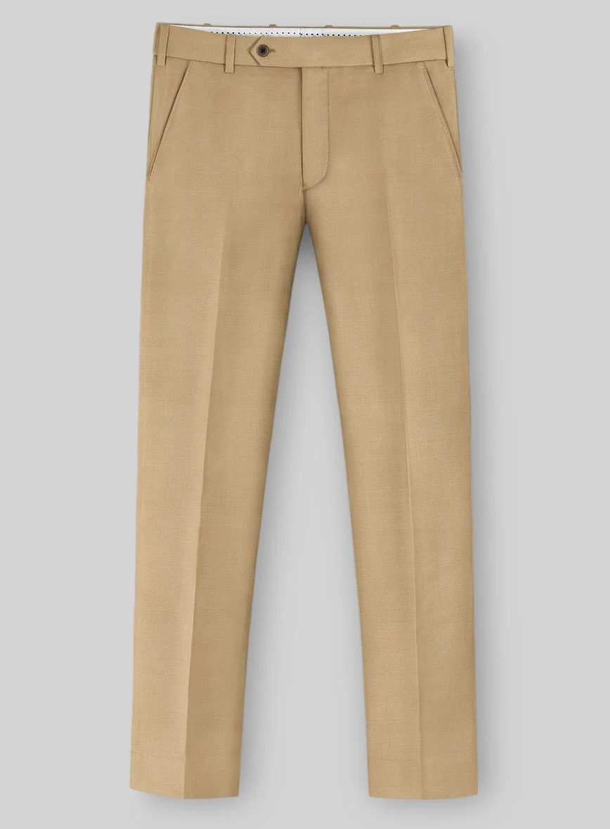 Napolean Stretch Khaki Wool Suit - Image 5