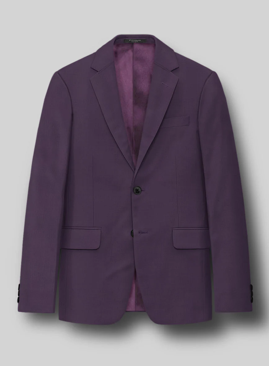 Napolean Stretch Purple Wool Jacket