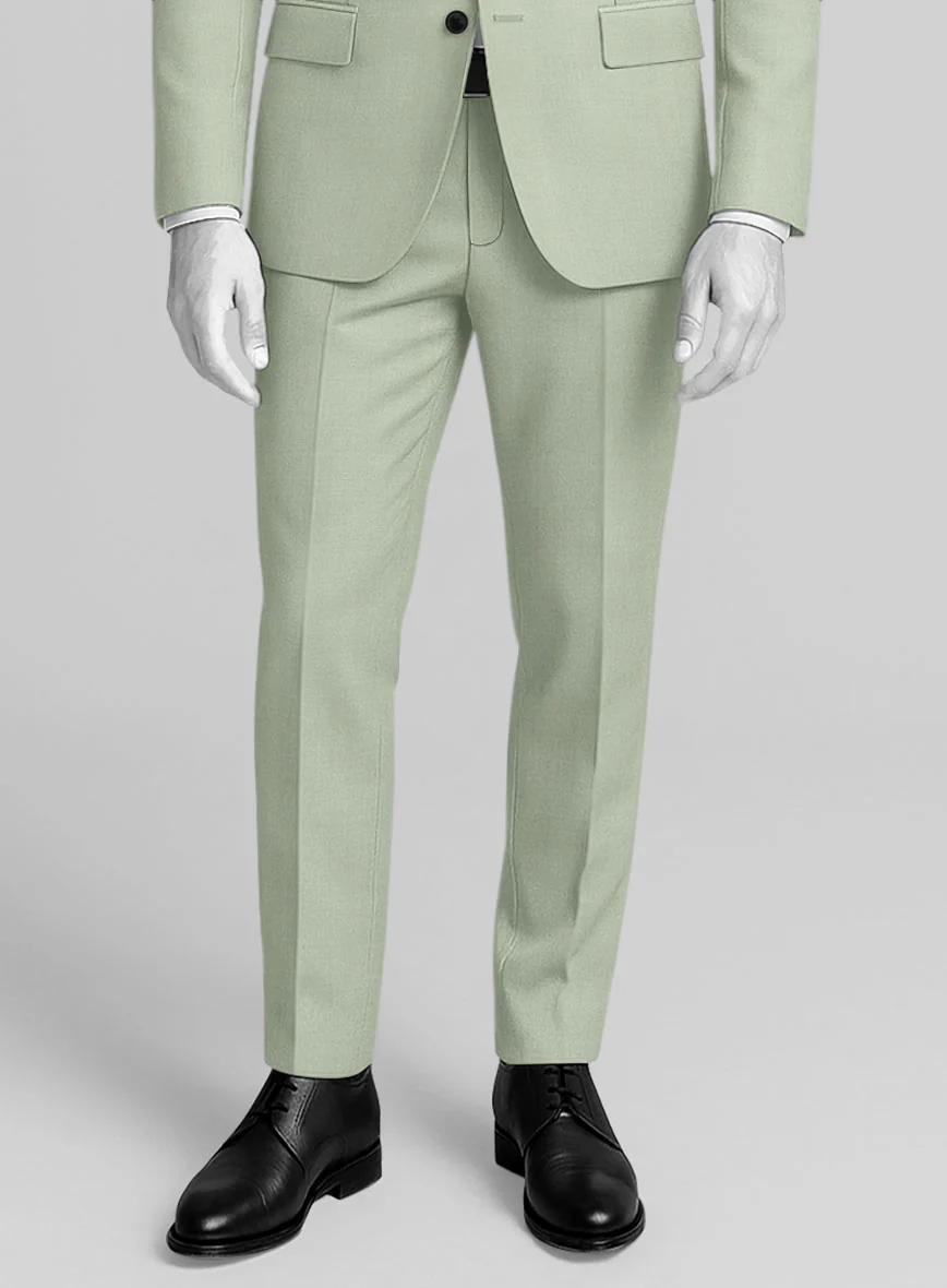 Napolean Stretch Sage Green Wool Pants