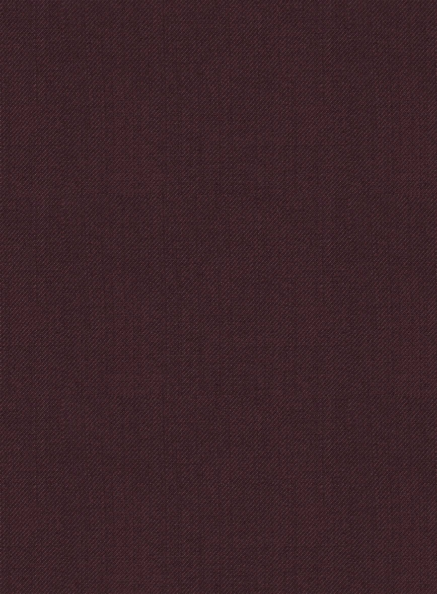 Napolean Stretch Wine Wool Suit - Image 7