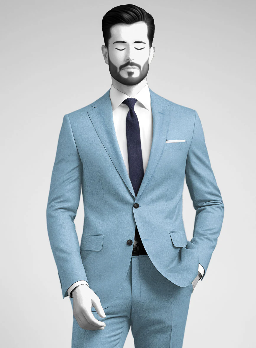 Napolean Taj Blue Wool Jacket - Image 2