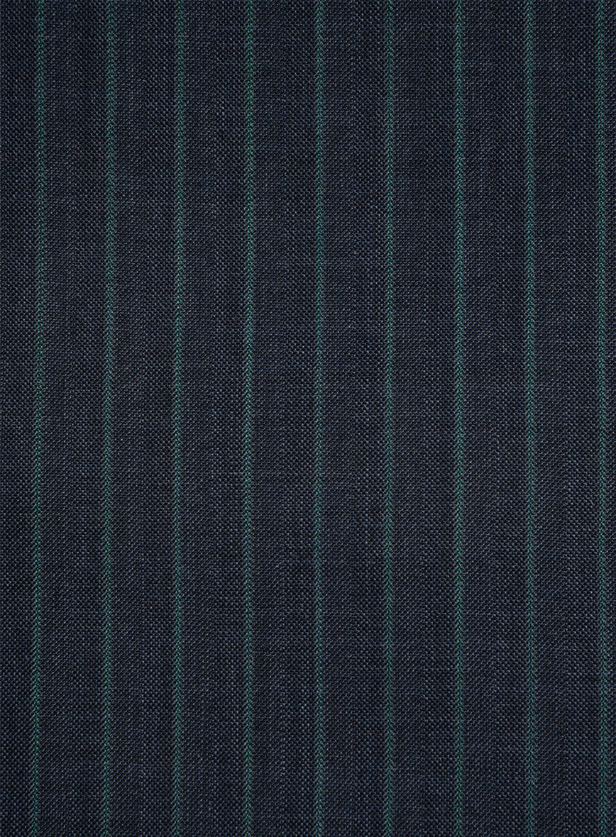 Napolean Thiago Stripe Navy Wool Suit - Image 6