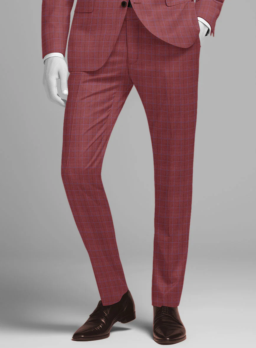 Napolean Tonia Red Wool Pants - Image 2
